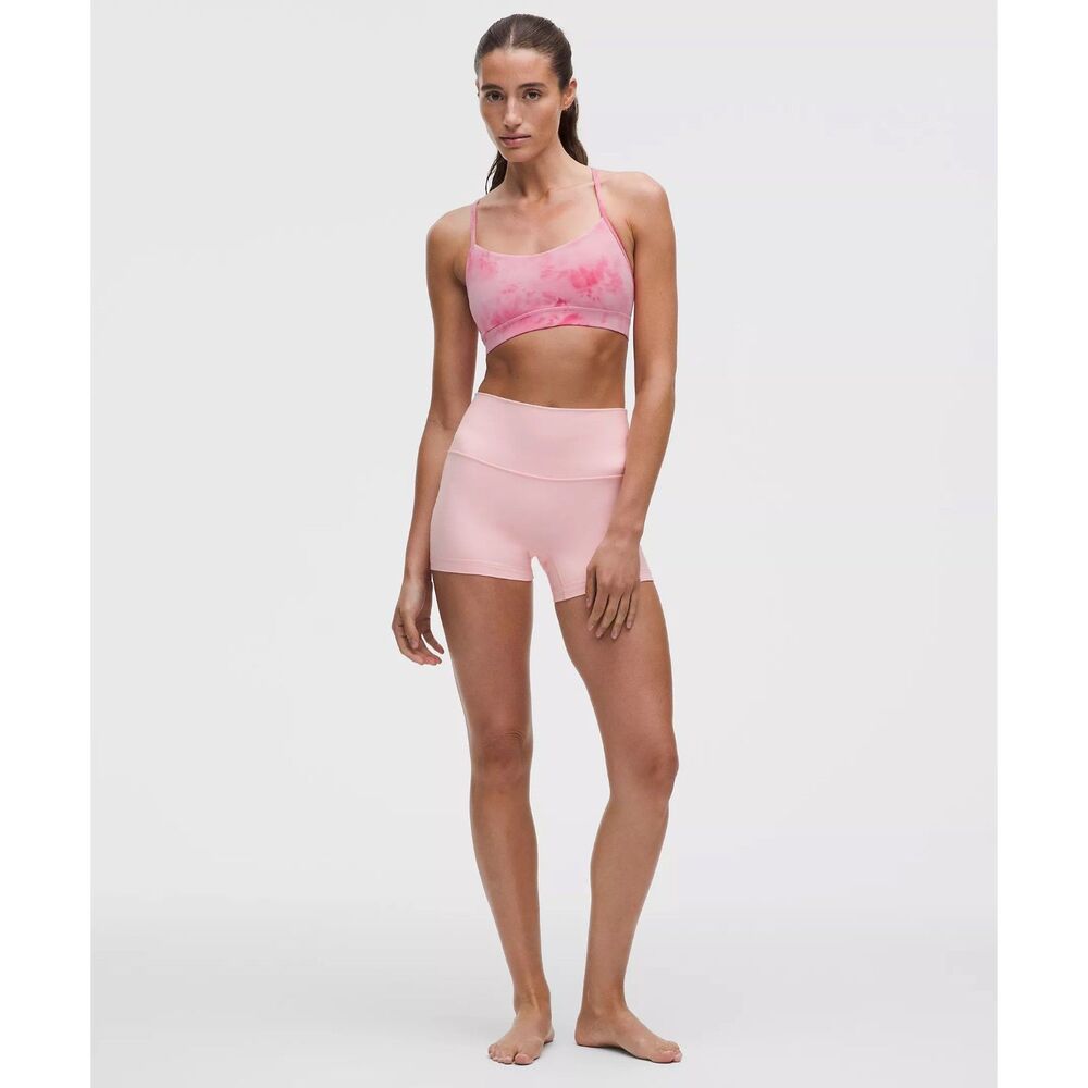 Lululemon Women's Flow Y Bra | Size 8 | Smoothie Wash Strawberry Multi | NWT
